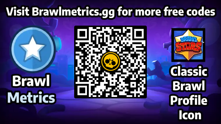 Free QR code to redeem Classic Brawl Profile Icon in Brawl Stars